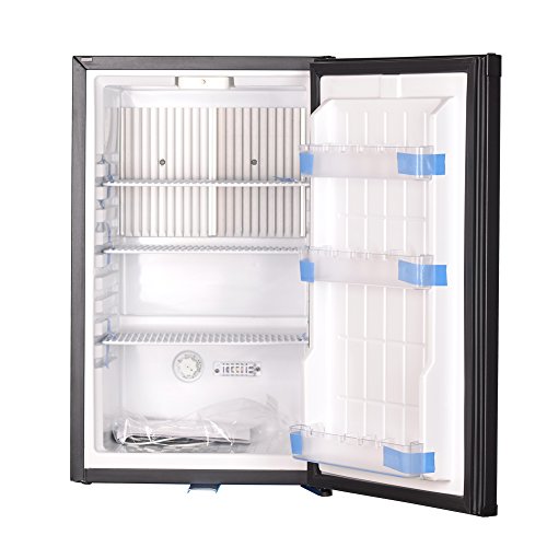 Click Here to See More Images Smad Domestic Absorption Refrigerator Portable Mini Fridge With Lock,1.7 cu.ft,Black