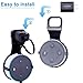 Outlet Wall Mount Holder Stand 2 Packs for Home Voice Assistants 2nd Generation Plug in Study, Kitchen, Bedroom, Bathroom (Short Cable Included, Black)