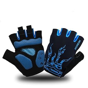 MOREOK Cycling Gloves Bike Gloves for Men/Women-[5MM Gel Pad] Biking Gloves Half Finger Road Bike MTB Bicycle Gloves-for…
