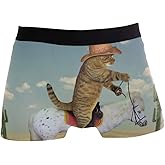 Funny Burrowing Owl Men Boxer Briefs Men's Underwear Comfort Soft Boxer Briefs