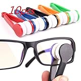 WP-TT® 10 pcs Mini Sun Glasses Eyeglass Microfiber Spectacles Cleaner Brush Cleaning Tool,Random Color