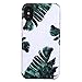 iPhone X Case/iPhone XS Case,GOLINK Floral Series Slim-Fit Ultra-Thin Anti-Scratch Shock Proof Dust Proof Anti-Finger Print TPU Gel Case for iPhone X/iPhone XS - Green Leaf
