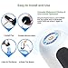 Water Bottle Pump, Puhibuox USB Charging Universal Electric 5 Gallon Water Dispenser, Waterproof LED Button Automatic Drinking Water Jug Pump for 2-5 Gallon Water Jug, Plus 3 Silicone Hoses (White)