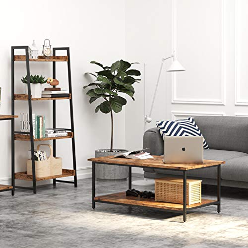 IRONCK Industrial Coffee Table for Living Room, with 1.58” Thicker