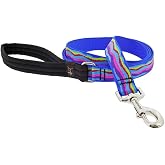 Lupine Dog Leash 1" Wide Ripple Creek Design 6-Foot Long with Padded Handle