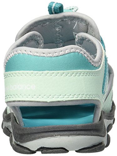 New Balance Unisex Kid's Adirondack Sandal Sport, Grey/Mint, P1 M US Little