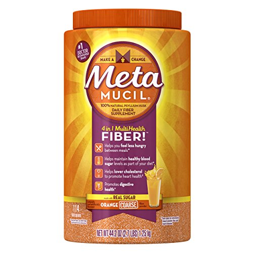 Metamucil Psyllium Fiber Supplement by Meta Orange Smooth Sugar Free