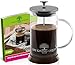 French Press Coffee Tea Maker - Life Giving Liquid - Double filter - 36 ounce - Bonus E-book 