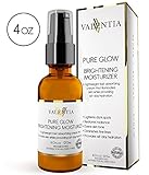 Valentia Pure Glow Brightening Moisturizer - Natural and Organic Ingredients - Ginseng, Kojic, and Shea Butter - 4.0 Oz