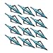 Sinbadteck Hunting Broadheads, 12PCS 3 Blades Archery Broadheads 100 Grain Screw-in Arrow Heads Arrow Tips Compatible with Crossbow and Compound Bow (Blue)