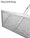 Exact Design Sand Flea Rake, Anodized Aluminum Removable 58” Long Handle, 16-Inches Wide Basket, Sharp Teeth, Curved Handle Design
