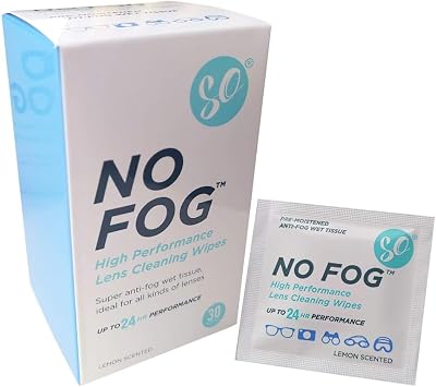 SO No Fog High Performance Lens Cleaning Wipes 30 White