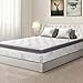 Olee Sleep King Mattress, 12 Inch Hybrid Mattress, Gel Infused Memory Foam, Pocket Spring for Support and Pressure Relief, CertiPUR-US Certified, Bed-in-a-Box, Firm, King Size