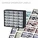 Garage Organizer Labeling Set- 3 Large Sheets with - 83 Chrome Foil Decals for organizing All Your Garage Items & Hardware “Easy Read” Large Peel and Stick Colored Organizer Labels…