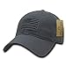 Rapid Dominance Polo Style USA Caps, Tonal Flag, D_Grey