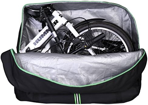 Rockbros Waterproof Folding Bike Carry Bag Large Capacity Cycling Travel Bag Pouch for Bicycles 16/20 Inches Bike Bag Black