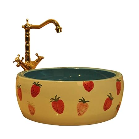 Badezimmer Runde Kleine Mode Waschbecken Waschbecken Jingdezhen Keramik Hotel Anti-splash Waschbecken Waschbecken