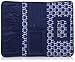Vera Bradley Women's Cotton Trifold Wallet, Cobalt Tile, One Size