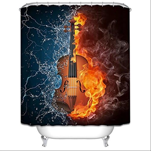 GYMNLJY Shower curtain Polyester Personality Waterproof Thickened Bathroom Partition Bathtub Occlusion Curtain , 1 , 150180cm