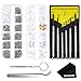 Paxcoo Eyeglass Repair Kit – 1220Pcs Glasses Screws and Nose Pads with 6 Pcs Screwdrivers for Glasses, Eyeglasses and Sunglasses Repair