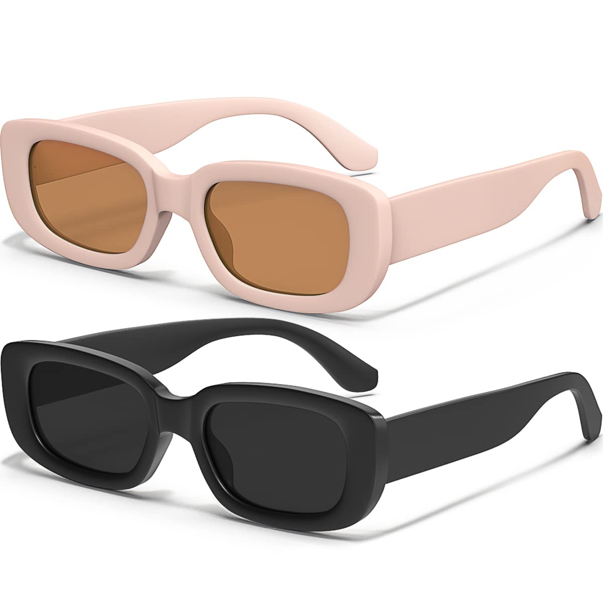 Photo 1 of ***only pink ones*** AWGSEE Retro Rectangle Kids Sunglasses 90’s Vintage Fashion Narrow Square Frame Glasses Shades for Girls Boys UV Protection