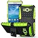 Galaxy Core Prime Case,Sophmy Hybrid Dual Layer Armor Protective Case Cover with kickstand for Samsung Galaxy Core Prime / Prevail 4G LTE (green)