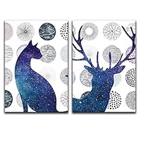 2 Piece Canvas Wall Art Modern Art Canvas Prints Home Artwork Decoration for Living Room,Bedroom - 16