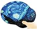 Van Gogh Starry Night Ergonomic Design Mouse Pad with Wrist Rest Hand Support. Round Large Mousing Area. Matching Microfiber Cleaning Cloth for Glasses & Screens. Great for Gaming & Work