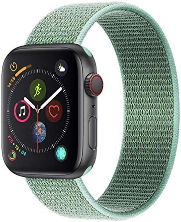 KONGAO Nylon Band Compatible for Apple Watch Band 38MM 40MM 42MM 44MM, Soft Lightweight Breathable Nylon Replacement Sport Strap Compatible for Apple Watch iwatch Series 5/4/3/2/1