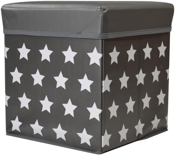 Jocca Caja de Almacenaje + Banqueta, PVC, Negro, 30x30x30 cm: Amazon.es: Hogar