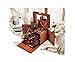 Kendal Brown Leather Jewelry Box CASE Storage Organizer with Travel CASE and Lock