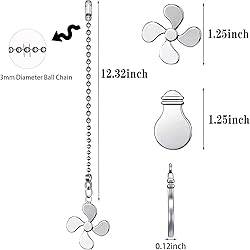 SUR-CIEL 2PCS Ceiling Fan Pull Chain, Ceiling Fan