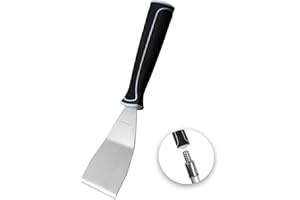 ROLLINGDOG 3 Inch Paint Scraper - Putty Knife Stainless Steel Bent Blade Heavy Duty Paint Remover Scraper Tool