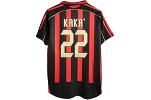 GENERIC Milan Kaka #22 Retro Men’s Soccer Jersey Fan Edition – Short Sleeve Training & Casual Shirt – Home & Away 2006/07