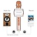 [2018] Wireless Microphone Speaker Upgrade Bluetooth Portable Karaoke with Recording for iPhone Apple Android Smartphone/PC (Rose Gold) by URmates