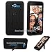 SKY 5.0W Premium Rugged Tough Hybrid Armor Heavy Duty Kickstand Case (HVD Black)