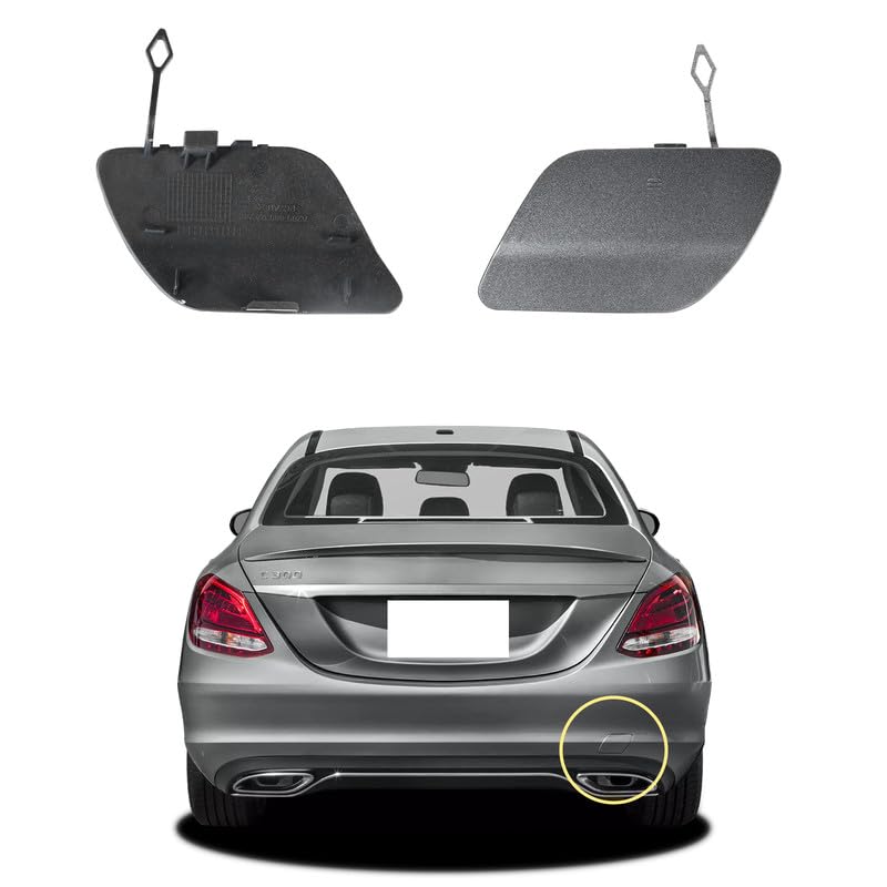 Photo 1 of Car Rear Bumper Tow Hook Cover Compatible with Mercedes-Benz C-Class W205 C180 C200 C220 C250 C280 C300 C320 C350 2014 2015 2016 2017 2018 Trailer Cover Cap 2058850224 Small Lid Towing Eye Cap