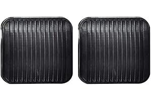 G-PLUS 2PCS Brake and Clutch Pedal Pad Kit 2pcs Compatible with 1987-2006 Jeep Wrangler TJ LJ,Fit 1987-2001 Jeep Cherokee XJ 20780 Black