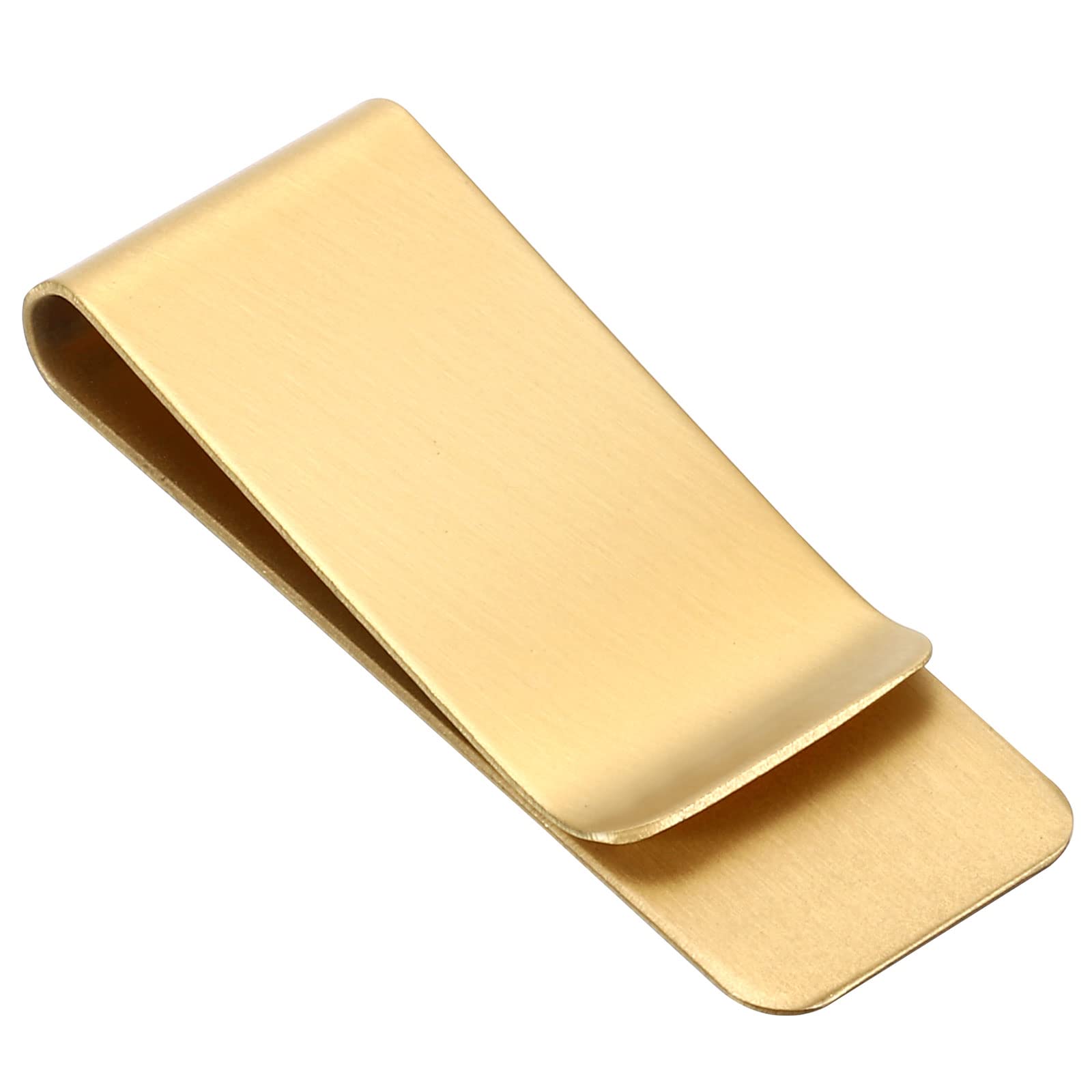 PATIKIL Pen Loop Clip for Notebook, Stainless Steel Traveler Journal Notebook Pencil Holder Sleeve Bookmark Clip, Brass