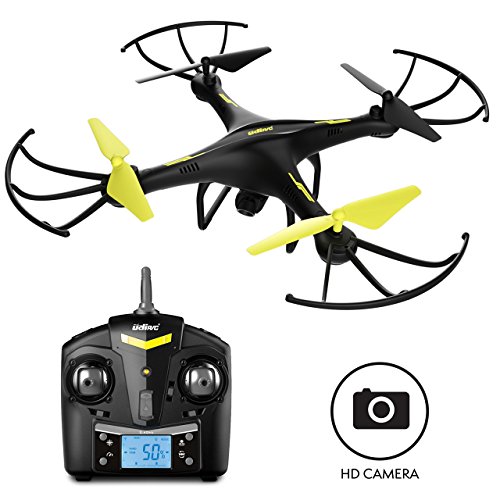 Force1 Drones with Camera - “U45 Raven” 720p HD Camera Drone with 4GB SD Card and Card Reader RC Drone Camera Kit with Drone Quadcopter LED Toys Lights (Certified Refurbished)
