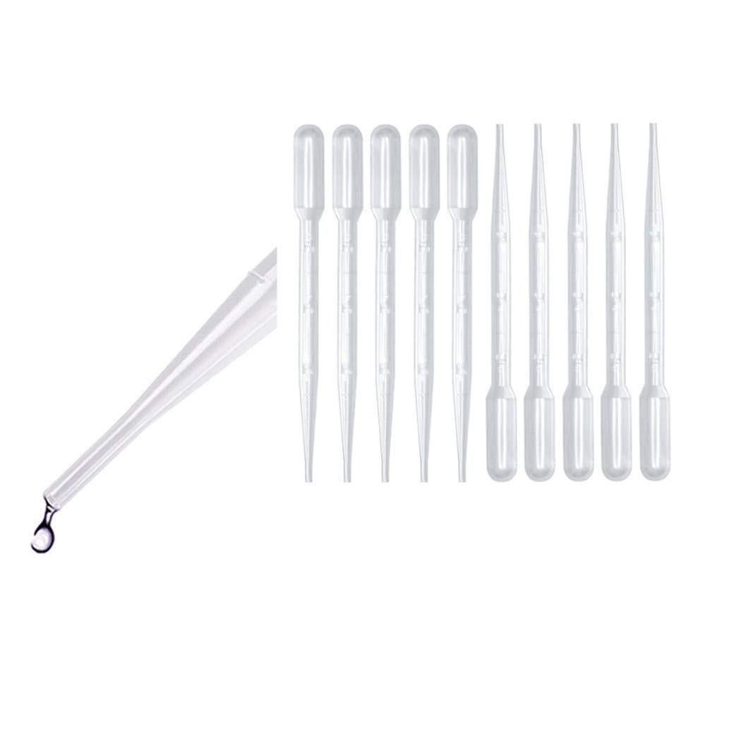 Photo 1 of 40Pcs 3ml Plastic Transfer Pipettes by VCCGY, Disposable Droppers for Watercolor Art, Science Laboratory, Handmade (Transparent-40pcs)1
