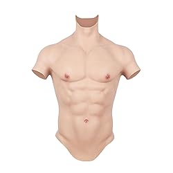 CUAIBB Realistic Silicone Muscle Suit Fake Abs