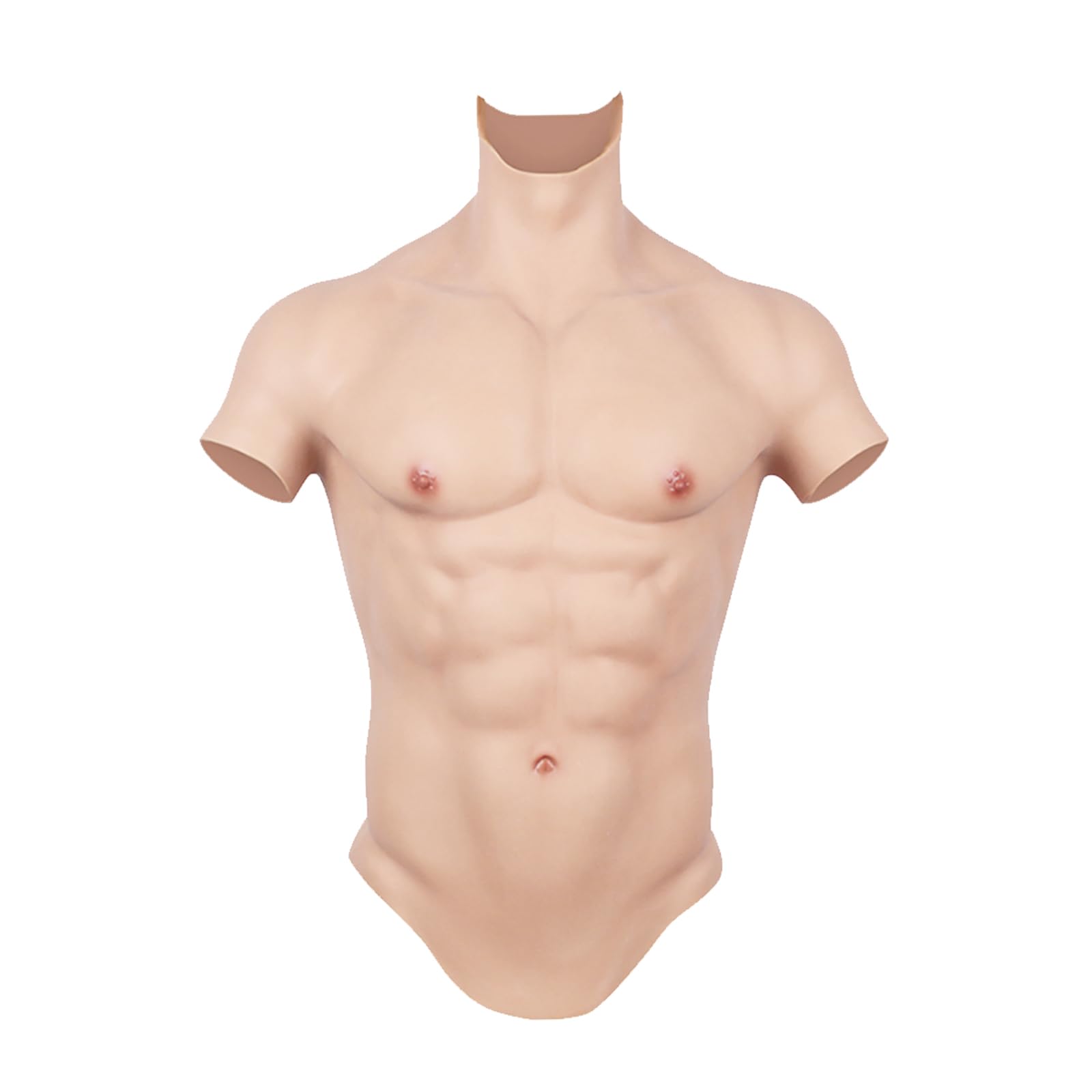 CUAIBB Realistic Silicone Muscle Suit Fake Abs