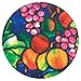 Buttonsmith Tiffany Poppies Magnet Set - Set of 4 1.25