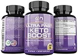 Ultra Fast Pure Keto Pills Boost 1600mg - Advanced Clinically researched Pure BHB Salts (beta hydroxybutyrate) with MCT Oil Keto Diet Pills - Best Insta Keto Supplement - 60 Capsules; 30 Day Supply