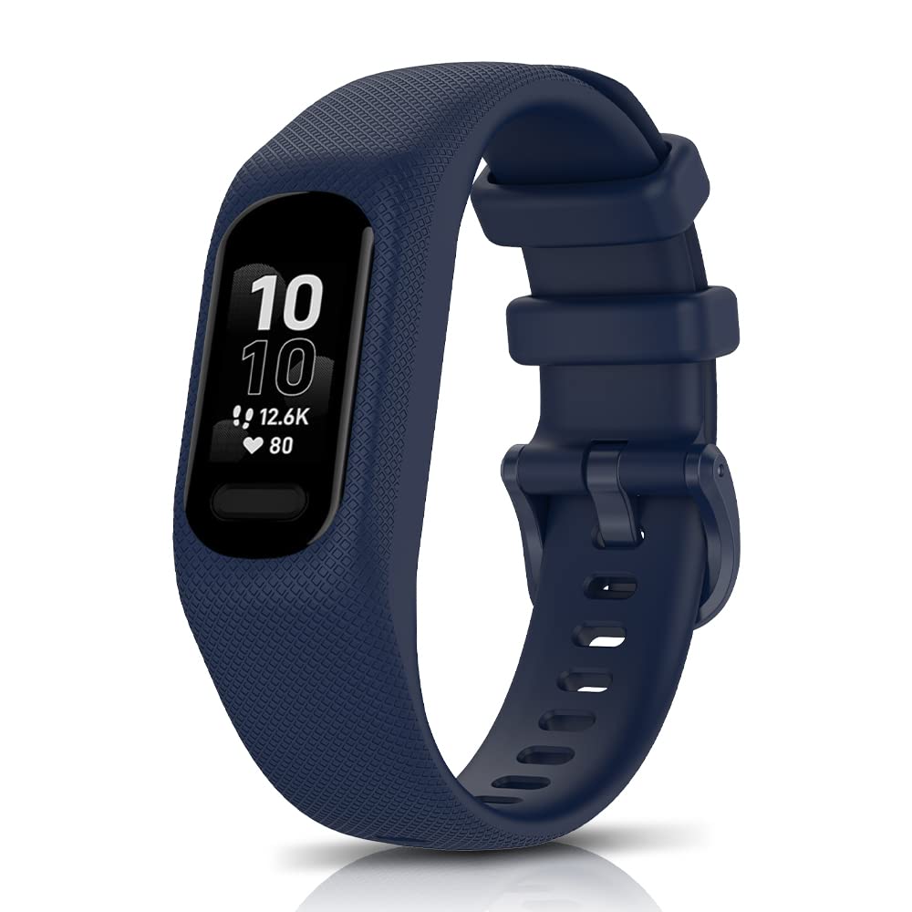 ToVioc Bracelet Compatible with Garmin Vivosmart 5, Soft Silicone Breathable Skin-Friendly Replacement Strap for Garmin Vivosmart 5 - Blue โ image 1