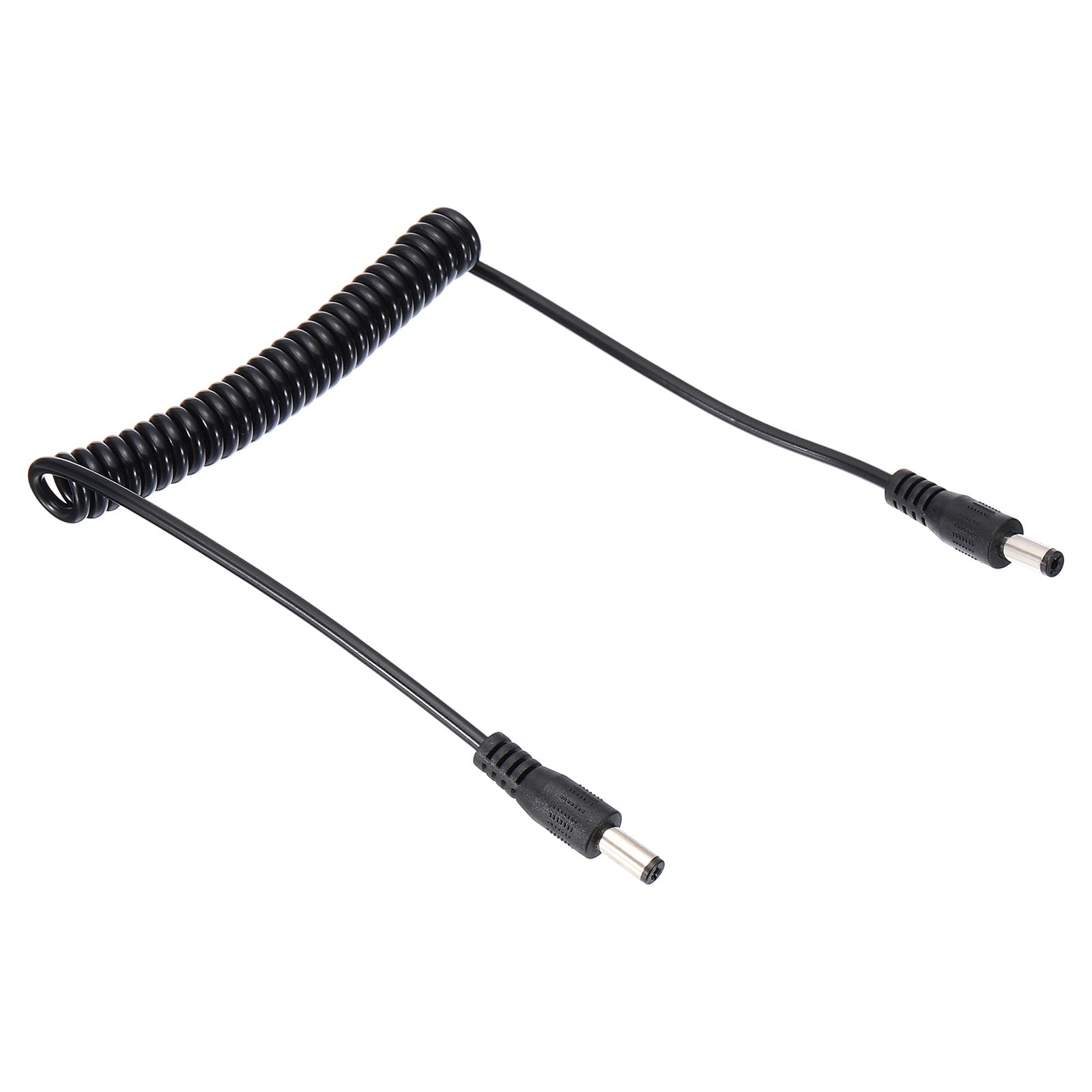Photo 1 of PATIKIL 4.6Ft 5.5mm x 2.1mm Male to Male DC Power Cable, Wire Adapter Coiled Extension Cable Cord for LED Strip DVR Router Surveillance Camera