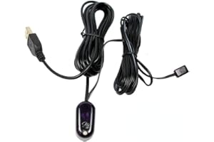 SZBJ IR Repeater Infrared Remote Receiver and Emitters Control Kit Hidden IR System, USB Adapter for Amplifier Cable Box (1 Receiver 1 Emitter)