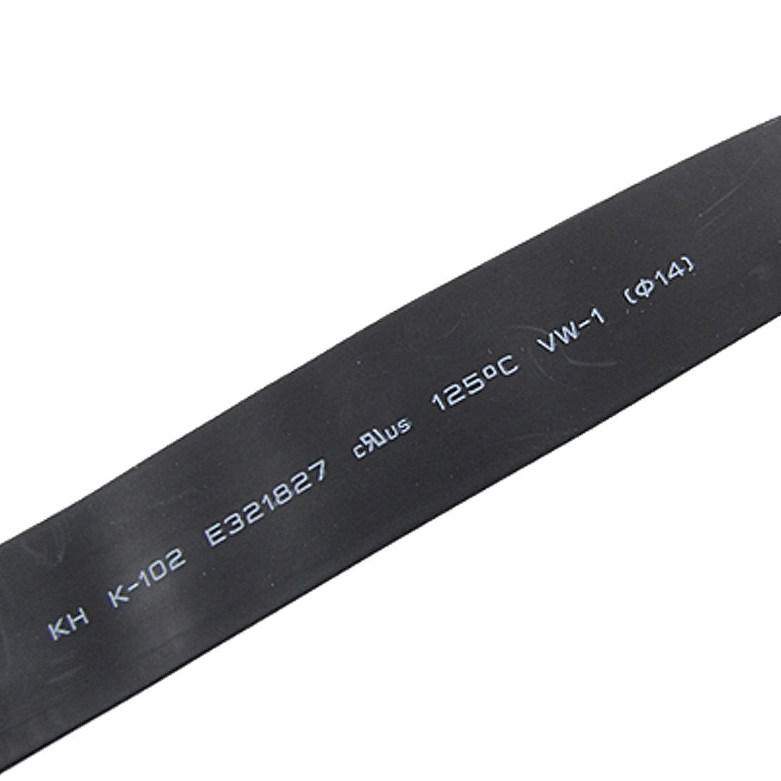 sourcingmap Black 14mm Heat Shrinkable Tube Shrinking Tubing Sleeve 6M