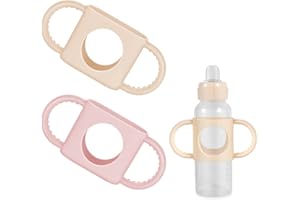 2pcs Baby Bottle Handles for Dr Brown Narrow Baby Bottle, Soft Comfortable Material Silicone BPA Free for Dr Brown Bottle wit